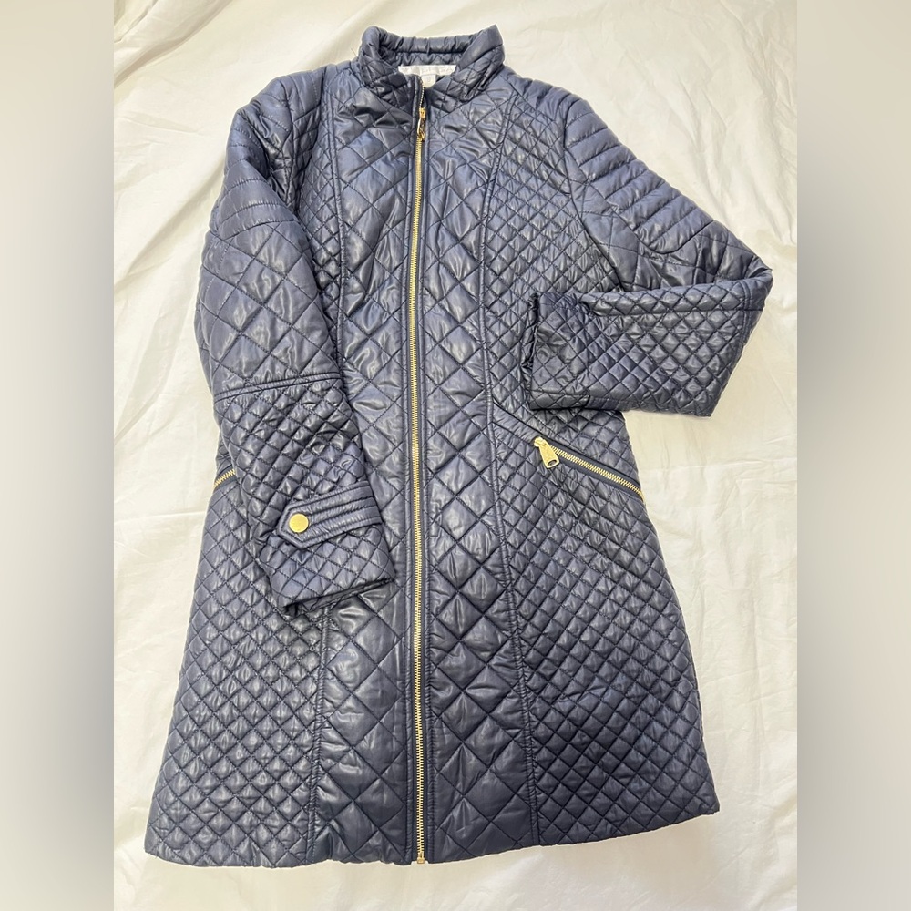 Via Spiga Quilted Navy blue Jacket size small